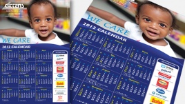 One Year Glance Calendar