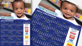 One Year Glance Calendar